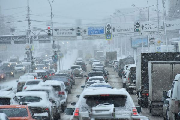Сегодня в Екатеринбург вернутся снегопады
