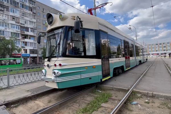 Трамвай «Достоевский» вышел на обкатку в Екатеринбурге