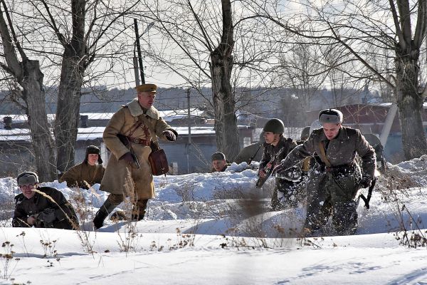 Фоторепортаж: в Верхней Пышме реконструировали бой Корсунь-Шевченковской операции 1944 года