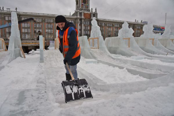 В Екатеринбурге построили 70% Ледового городка