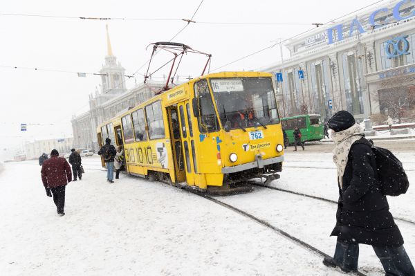 В Новый год общественный транспорт Екатеринбурга бесплатно перевез 350 тысяч пассажиров