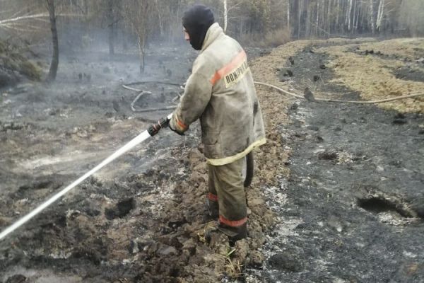 За сутки в Свердловской области потушили десять природных пожаров