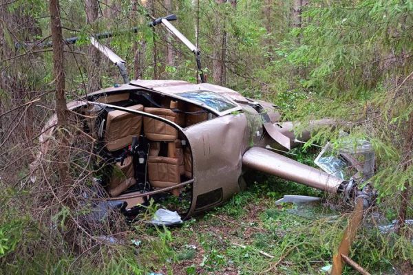 Причиной падения вертолета под Первоуральском стал посторонний предмет