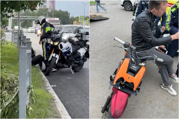В Екатеринбурге полицейские устроили погоню за мотоциклистом