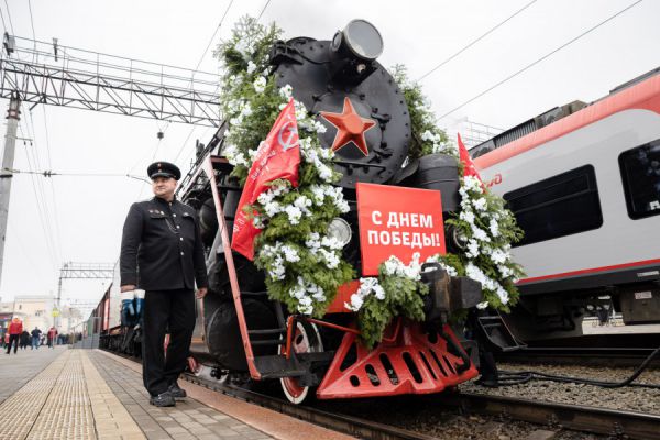 Музей на колесах: «Эшелон Победы» прибыл на вокзал Екатеринбурга
