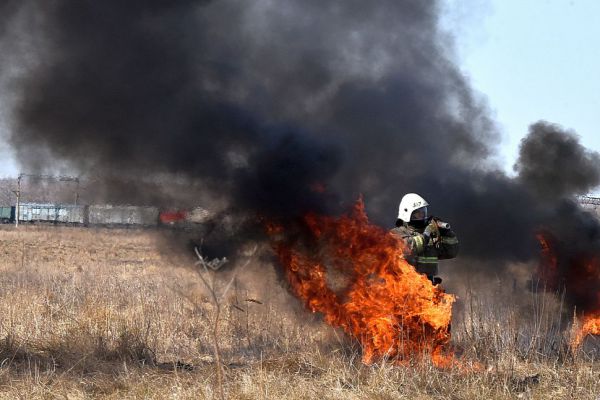 В Каменске-Уральском из-за поджога сухой травы сгорели три машины