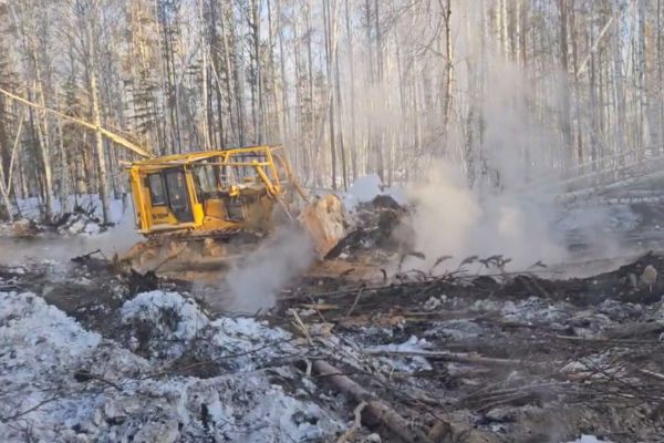 Свердловские пожарные ликвидировали торфяной пожар, действующий в Березовском районе