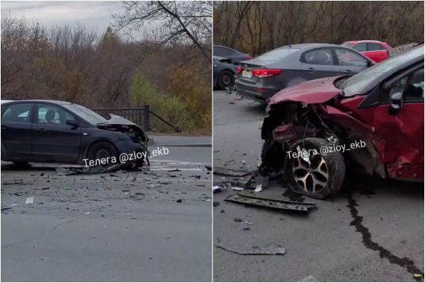 Объездная встала в огромную пробку из-за ДТП в Базовом переулке