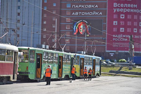 В Екатеринбурге на день маршрут изменят шесть трамваев